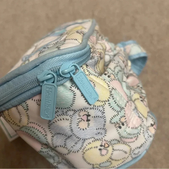 Health-Tex Vintage Baby Fridge Vinyl Insulated Bottle Bag Pastels Blue Animals - Picture 6 of 16